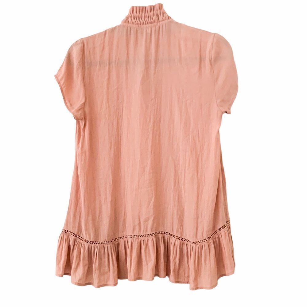 Ro & De Split Neck Ruffle Blouse - Picture 5 of 6